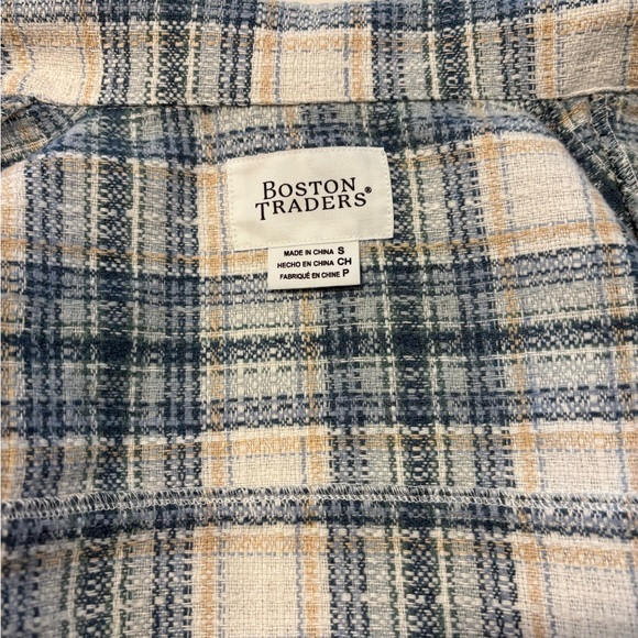 Boston Traders Blue and Cream Plaid jacket size small - Picture 2 of 4